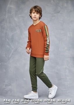 Elsima 3167 Erkek Çocuk Uzun Kollu Pijama Takımı 6'lı (8-16YAŞ)