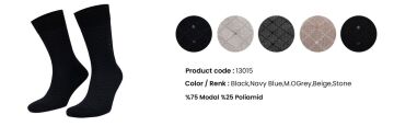 Aytuğ 13015 (41-45) Dikişsiz Erkek Modal Soket Çorap 12'li