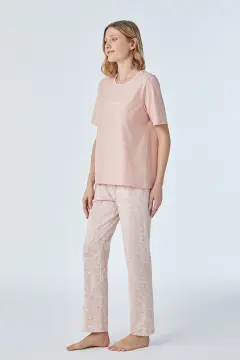 Pijadore 2104 (M-L-XL-XXL) Kısa Kollu Bayan Pijama Takım 4'lü