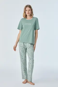 Pijadore 2104 (M-L-XL-XXL) Kısa Kollu Bayan Pijama Takım 4'lü