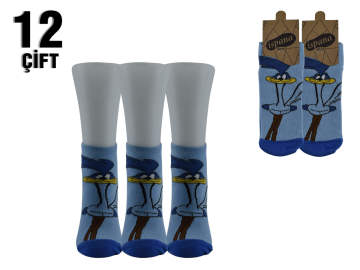 Miss Bella İspana Çizgi Film Karakterli Bayan Patik 12'li