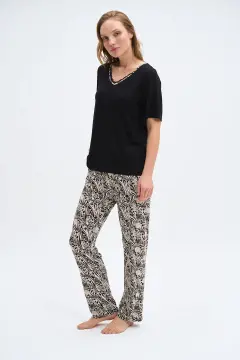 Pijadore 2018B (2XL-3XL-4XL-5XL) Battal Beden Kısa Kollu Bayan Pijama Takım 4'lü