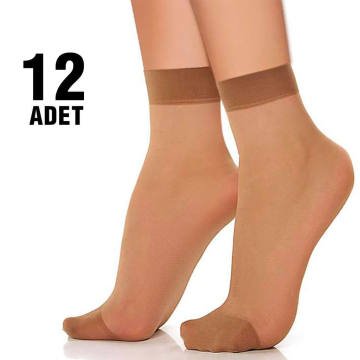 Müjde 15 Denye Parlak Fit 15 Bayan Soket 12'li