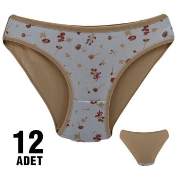Dondeza 101-113 Desenli Bayan Bikini 12'li