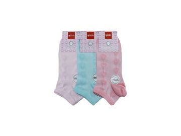 Şirin 4030-59 (36-40) Dikişsiz Bayan Penye Patik Çorap 12'li