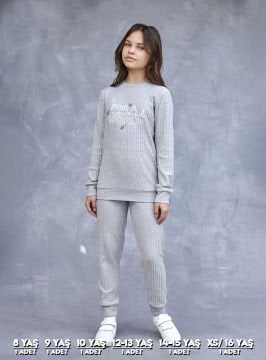 Elsima 3195 Kız Çocuk Uzun Kollu Pijama Takımı 6'lı (8-16YAŞ)