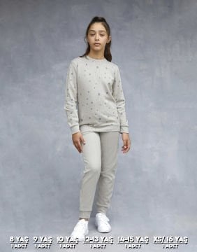 Elsima 3199 Kız Çocuk Uzun Kollu Pijama Takımı 6'lı (8-16YAŞ)