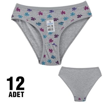 Dondeza 101-90 Desenli Bayan Bikini 12'li
