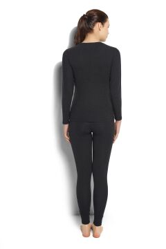 Jiber 597 Bayan Soft Termal Üst SİYAH - XL