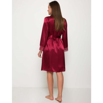 Pierre Cardin 4265 Saten Sabahlık Gecelik Takımı