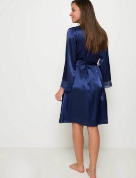 Pierre Cardin 4265 Saten Sabahlık Gecelik Takımı