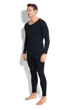 Jiber 160 Erkek %100 Termal Üst SİYAH - XL