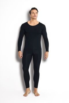 Jiber 160 Erkek %100 Termal Üst SİYAH - XL