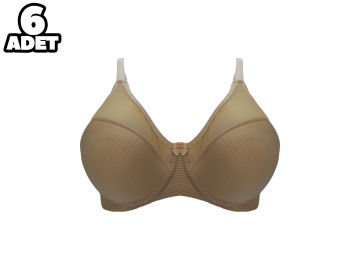 Aysemin 5001 B Cup (75-80-85-90) Balenli Destekli Bayan Sütyen 6'lı