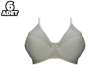Aysemin 5001 B Cup (75-80-85-90) Balenli Destekli Bayan Sütyen 6'lı