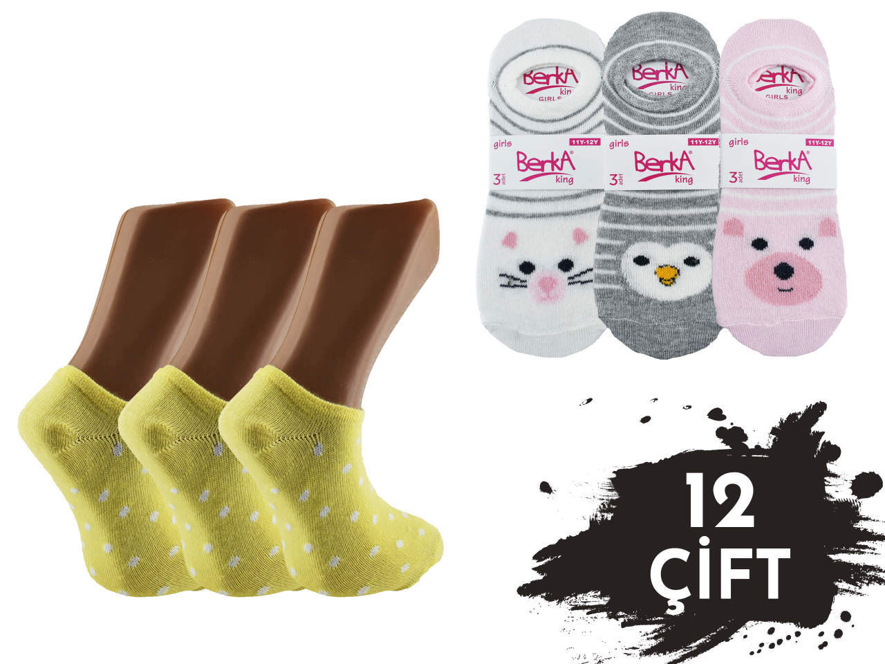 Berka Kız Erkek Çocuk Babet 12'li