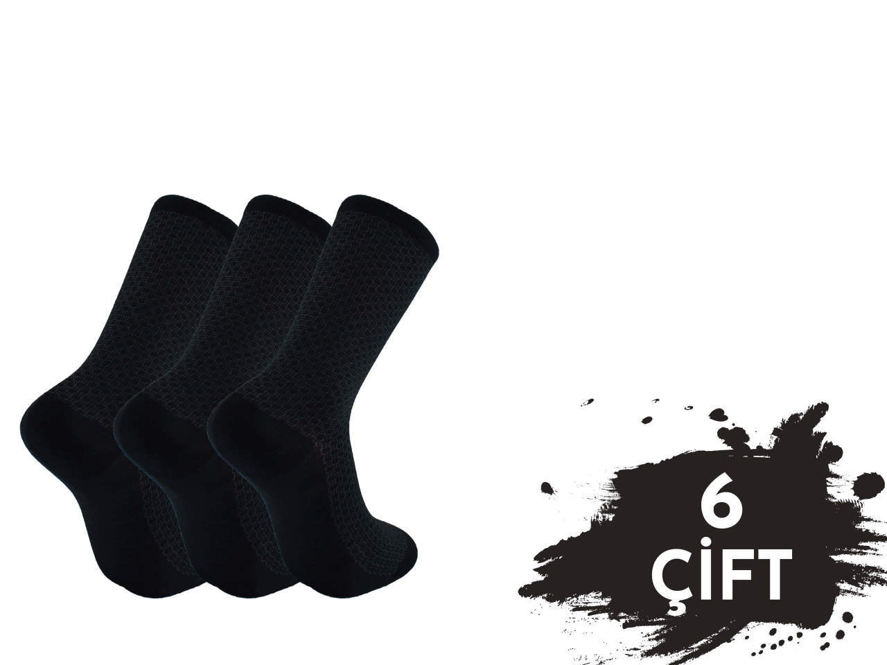 Pola 1422 Yazlık Likralı Erkek Modal Çorap 6'lı