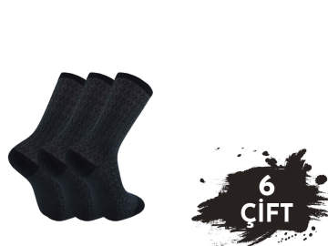 Pola 1419 Yazlık Likralı Erkek Modal Çorap 6'lı