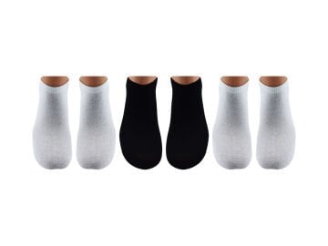 BELYY (35-38) Dikişsiz Unisex Patik Çorap 12'li