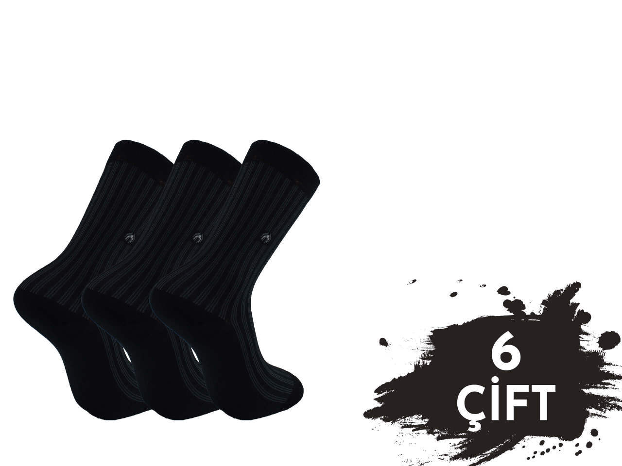 Pola 1186 Yazlık Likralı Erkek Modal Çorap 6'lı