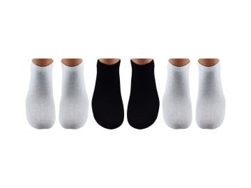 BELYY (39-42) Dikişsiz Unisex Patik Çorap 12'li
