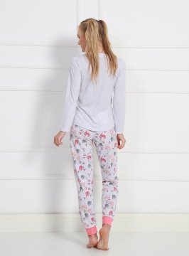 Vienetta 0158 Uzun Kollu Bayan Pijama Takımı