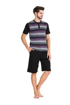 Güneş 5342 Kısa Kollu 3'lü Erkek Pijama Takımı