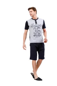 Güneş 5302 Kısa Kollu 3'lü Erkek Pijama Takımı