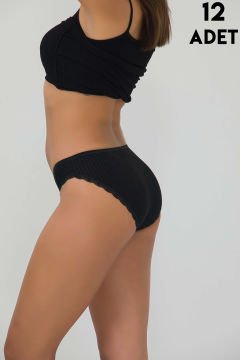 İlke 421 Likralı Derby Viskon Bayan Bikini 12'li (SM-LXL)
