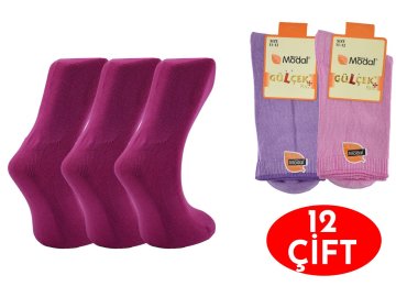 Gülçek Kız Erkek Çocuk Modal Çorap 12'li