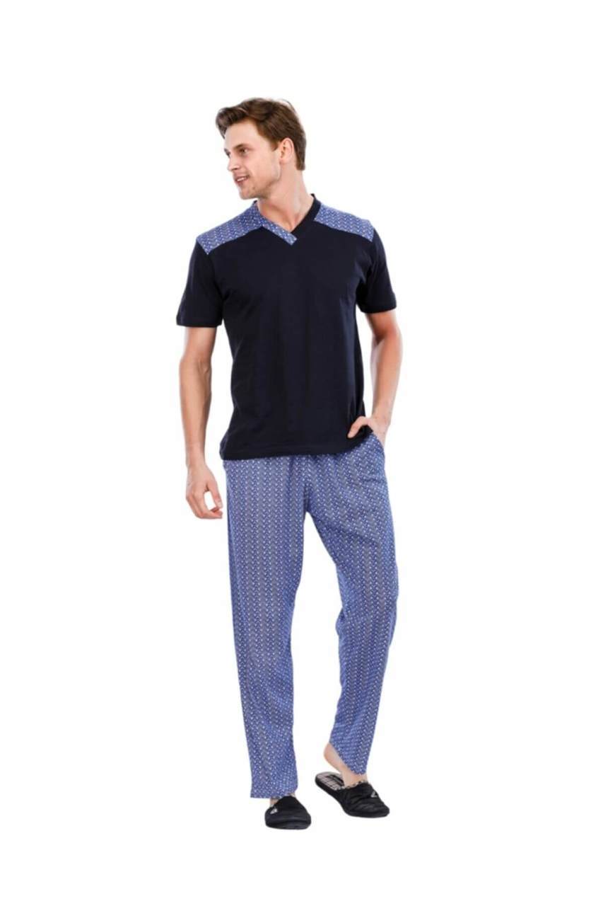 Güneş 5299 Kısa Kollu 3'lü Erkek Pijama Takımı