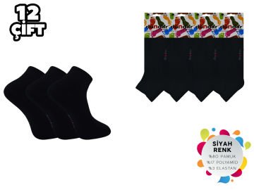 Dündar Dikişsiz Yıkamalı Erkek Havlu Patik 12'li