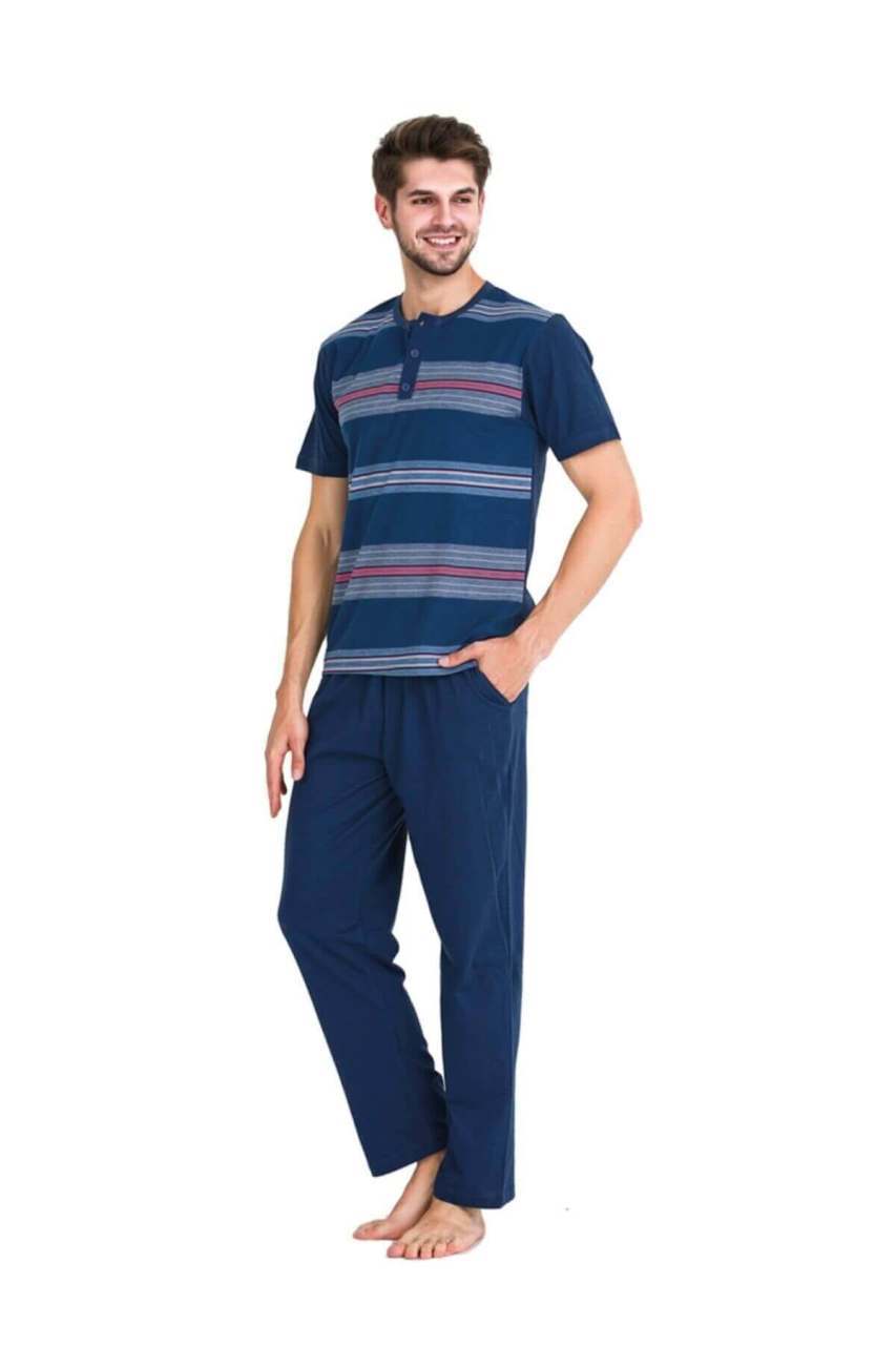 Güneş 5344 Kısa Kollu 3'lü Erkek Pijama Takımı