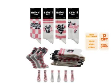 Esinti 111 Bayan Kolej Çorap 12'li