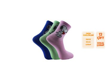 Esinti 103 Bayan Kolej Çorap 12'li