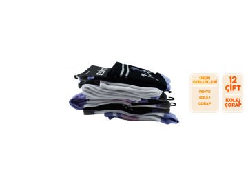 Esinti 108 Bayan Kolej Çorap 12'li