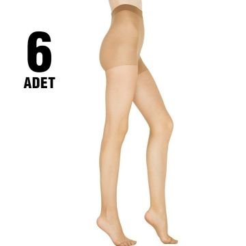 Penti 15 Den Maxi Battal Mat Süper İnce Külotlu Çorap 6'lı
