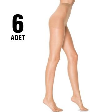 Penti 15 Den Maxi Battal Mat Süper İnce Külotlu Çorap 6'lı