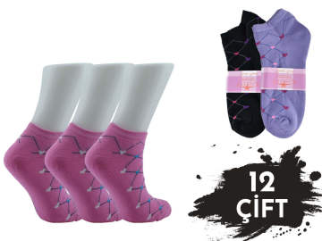 Yıldız 3861 Bayan Havlu Patik 12'li