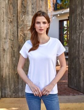 Berrak 8133 Yarım Kollu Bayan Atlet Tshirt BEYAZ - XL