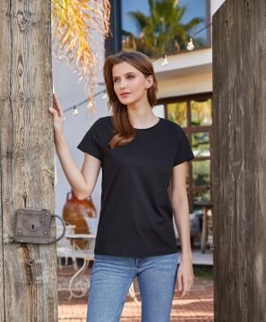 Berrak 8133 Yarım Kollu Bayan Atlet Tshirt SİYAH - XXL