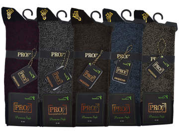 PRO 17655 Dikişsiz Likralı Erkek Bambu Çorap 12'li
