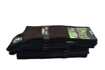 Dündar Dikişsiz Yıkamalı Kokulu Jakarlı Erkek Likralı Bambu Çorap 12'li