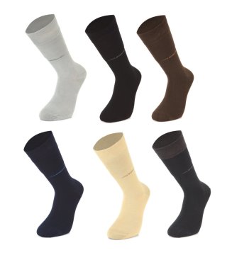 Mısırlı 1211 Bambu Dikişsiz Erkek Çorap 6'lı