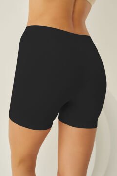 Nbb 2029 Bayan Dikişsiz Şort SİYAH - S