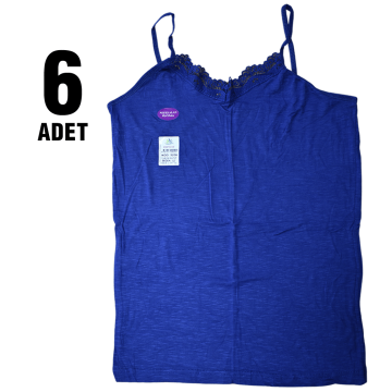 Defnem 5260 İp Askılı Filamlı Bayan Atlet 6'lı