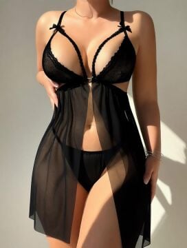 Beleng 6115 Askılı Braletli Erotik Gecelik