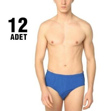Seher 0005 Renkli Erkek Penye Slip Külot 12'li
