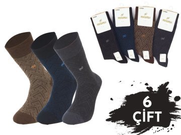 Mısırlı 1204 Modal Dikişsiz Erkek Çorap 6'lı