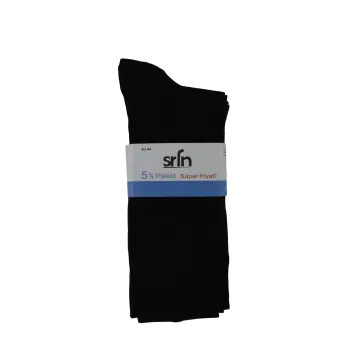 Şirin 0100 Ter Emici Süper Soft Erkek Penye Çorap 5'li